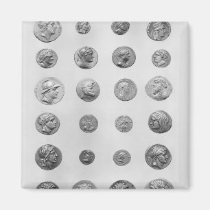 Zwanzig vier Münzen Magnet