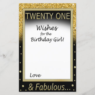 Zwanzig Wünsche für das Geburtstagsmädchen