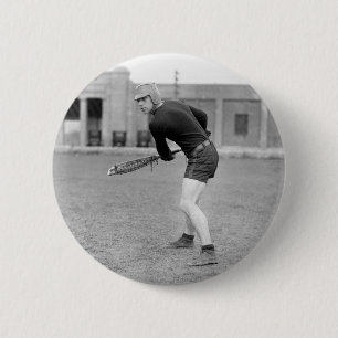 Zwanzigerjahre Lacrosse-Spieler Button