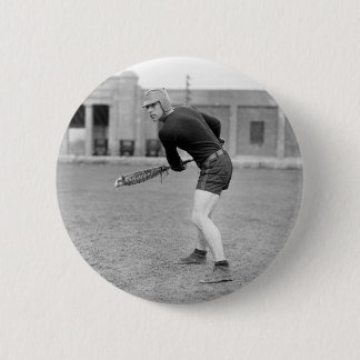Zwanzigerjahre Lacrosse-Spieler Button