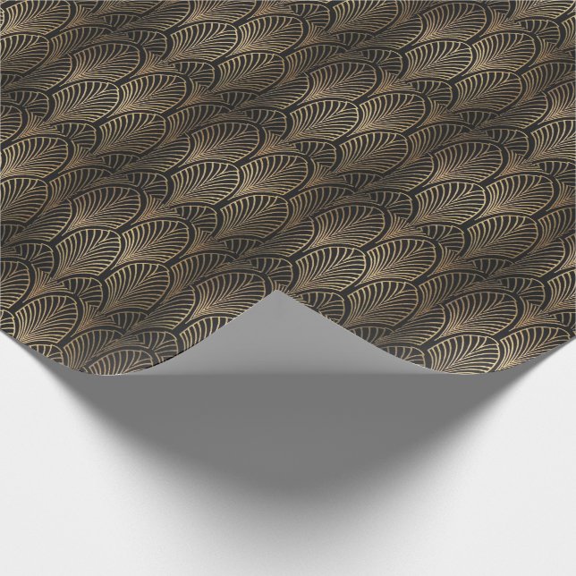 Zwanzigerjahre Party-Themed Verpackungs-Papier Geschenkpapier (Ecke)