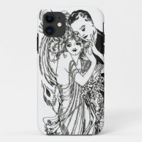 Zwanzigerjahre Prallplatten-Schönheit iPhone Fall