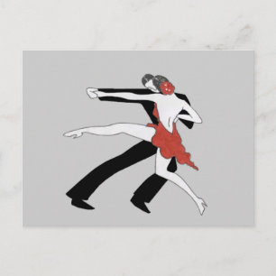 Zwanzigerjahre Tango Postkarte