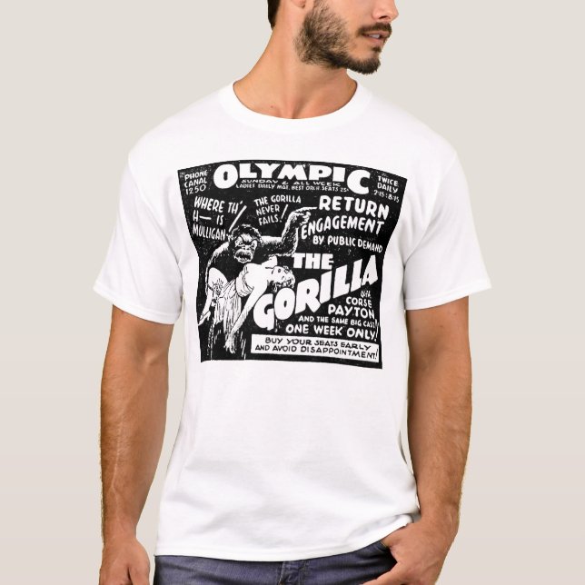 Zwanzigerjahre Vintage Anzeige - "der Gorilla " T-Shirt (Vorderseite)