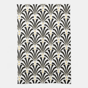 Zwanzigerjahre Vintage Kunst-Deko-Fans Küchentuch