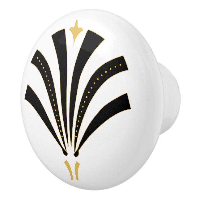 Zwanzigerjahre Vintager Keramikknauf (Rechts)