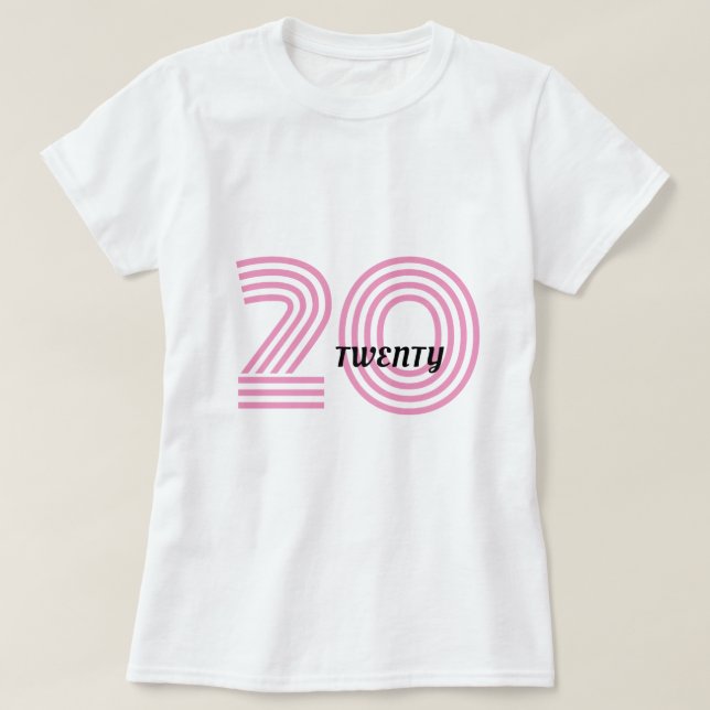 Zwanzigjähriger T - Shirt (Design vorne)