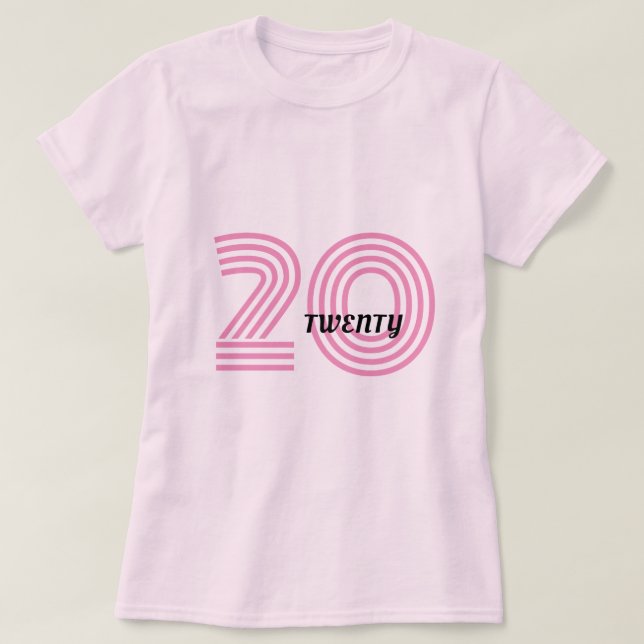 Zwanzigjähriger T - Shirt (Design vorne)