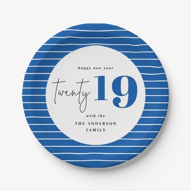 Zwanzigjähriges Party Pappteller (Vorderseite)