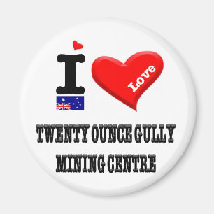 ZWANZIGSTE STADTZENTRUM GULLY MINING - I Liebe Magnet