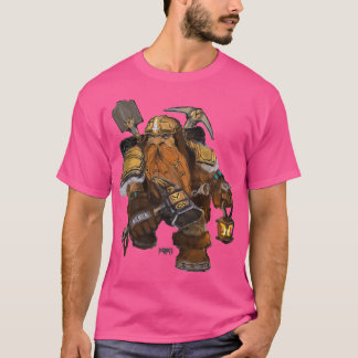 Zwarf Miner Fantasy Illustration T-Shirt
