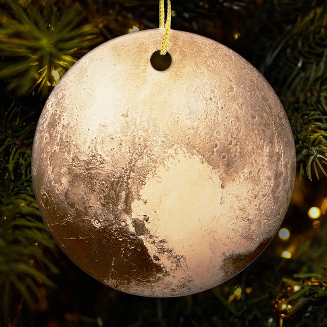 Zwarf Planet Pluto Weihnachtsbaum Keramik Ornament (Von Creator hochgeladen)