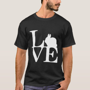 Zwarf Rabbit Lover I Liebe Bunnies T-Shirt