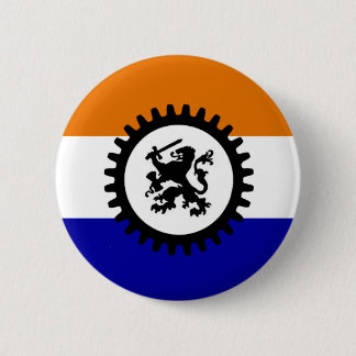 Zwart Front Oranje Wit Blauw Button