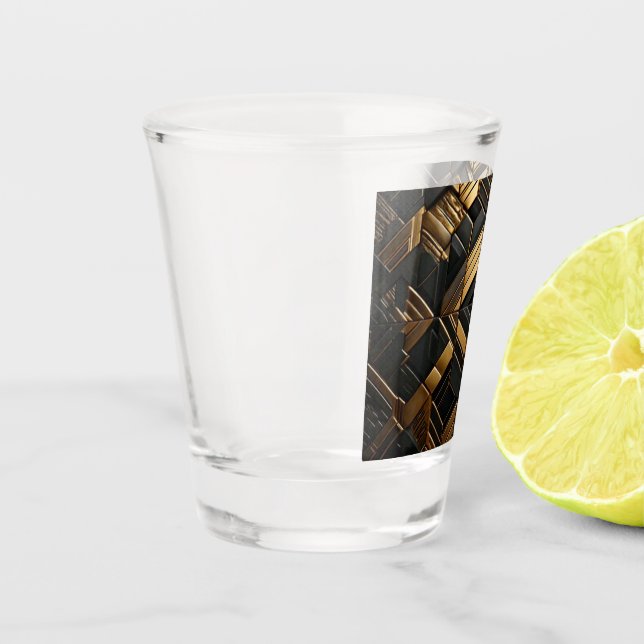 Zwart Goud Retro Schnapsglas (Links)