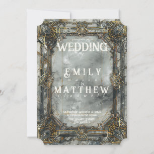 Zwarven Splendor Fantasy Wedding Einladung