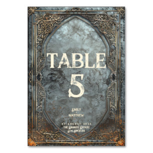 Zwarven Splendor Fantasy Wedding Tischnummer
