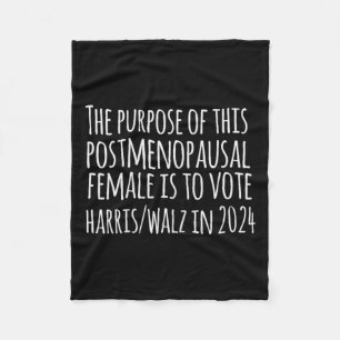 Zweck dieser Post Menopausal Frau Harris Fleecedecke