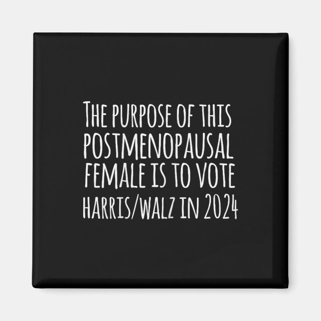 Zweck dieser Post Menopausal Frau Harris Magnet (Vorne)