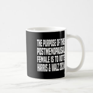 Zweck dieser Post Menopausal Weibliche Harri Kaffeetasse