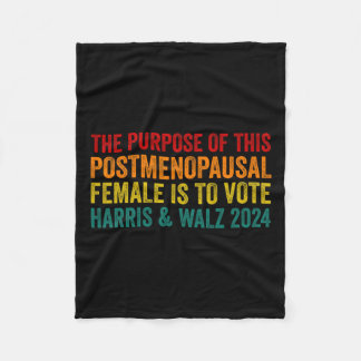 Zweck dieser Post Menopausal Weibliche Harris Fleecedecke
