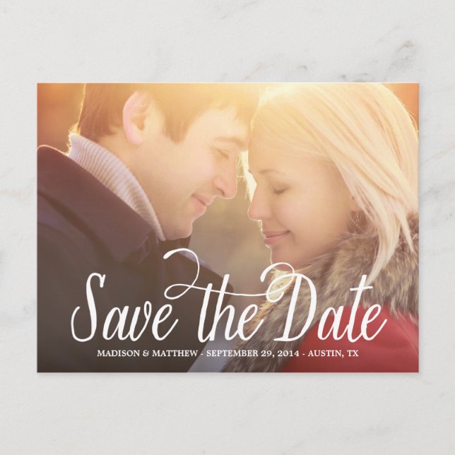 Zweck | Save the Date Postkarte (Vorderseite)
