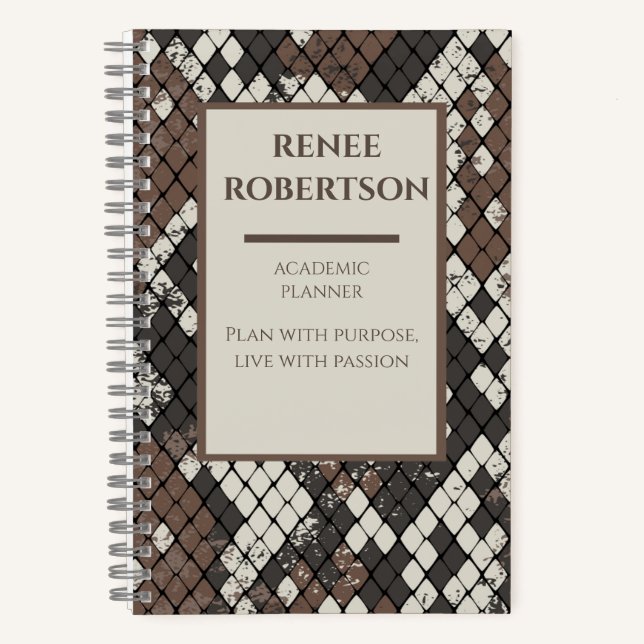 Zweck und Leidenschaft: Der akademische Erfolgspla Notizbuch (Vorderseite)