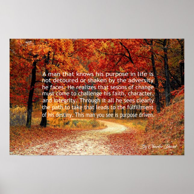 Zweckgebunden Poster (Vorne)