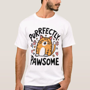 Zweckmäßig pawsome Cat Lover T-Shirt
