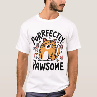 Zweckmäßig pawsome Cat Lover T-Shirt