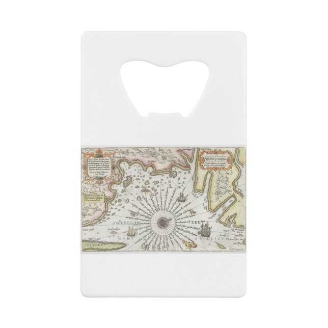 Zweden tussen Kalmar en Stockholm Joannes van Doet Geldbeutel Flaschenöffner (Vorderseite)