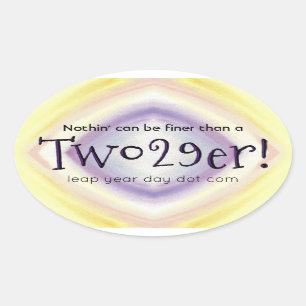 Zwei 29'er! ovaler aufkleber