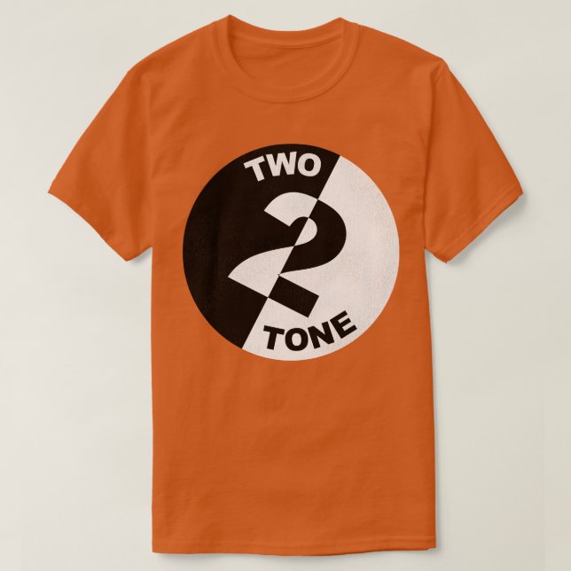 Zwei 2 Tonen T-Shirt (Design vorne)