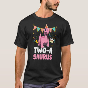 Zwei A Saurus Dinosaurier Niedlich Kiddo Apatosaur T-Shirt