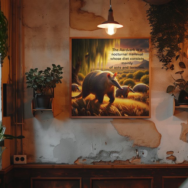 Zwei Aardvark Ausschreibung Anteater Mütterliche L Poster (Von Creator hochgeladen)