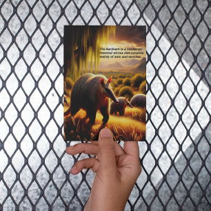 Zwei Aardvark Ausschreibung Anteater Mütterliche L Postkarte