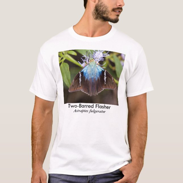 Zwei-Abgehaltener Blitzgeber-Schmetterling T-Shirt (Vorderseite)