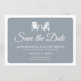 Zwei Adirondack-Stühle Save the Date