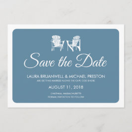 Zwei Adirondack-Stühle Save the Date