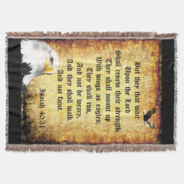 Zwei Adler mit Isaiah 40:31 Decke