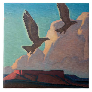 Zwei Adler von Maynard Dixon Fliese