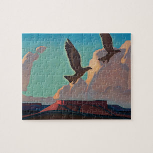 Zwei Adler von Maynard Dixon Puzzle