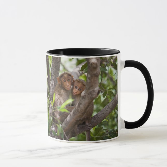 Zwei Affen in einem Baum Tasse (Rechts)