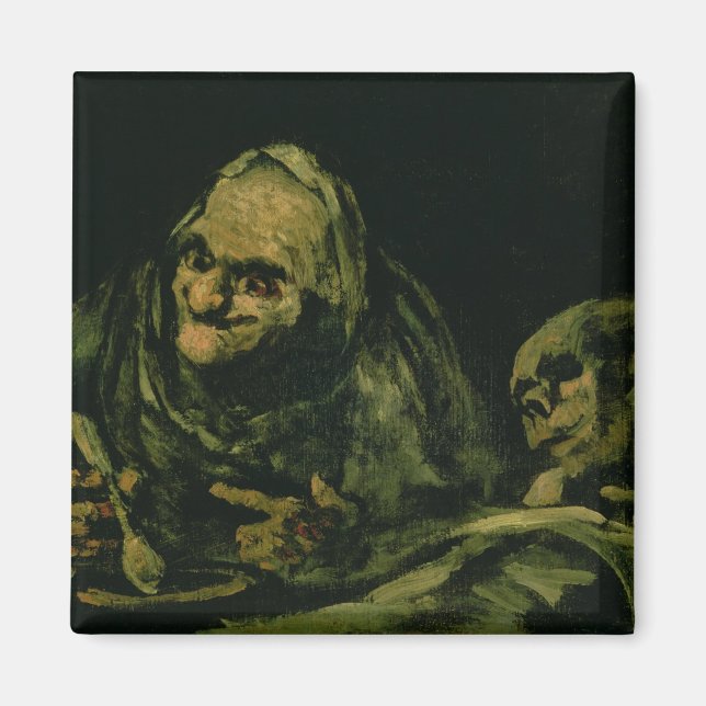 Zwei alte Männer essen Magnet (Vorne)