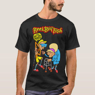 Zwei alte Männer mit Typografie T-Shirt