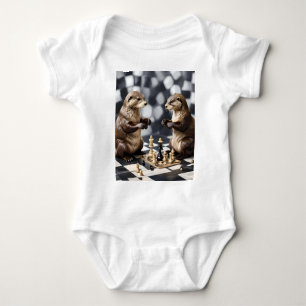 Zwei andere spielen Schach, Baby Strampler