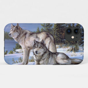 Zwei arktische Wölfe malen Case-Mate iPhone Hülle
