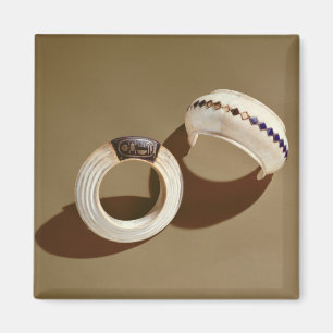 Zwei Armbänder, vom Grab von Tutankhamun Magnet