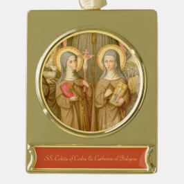 Zwei arme Heilige (SAU 027) Banner-Ornament Gold