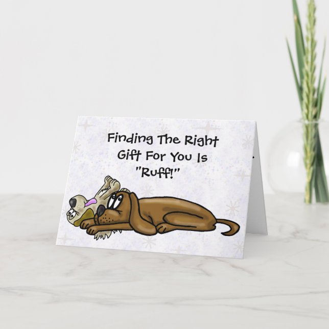 Zwei ausgestorbene Hunde Funny Birthday Card Karte (Vorderseite)